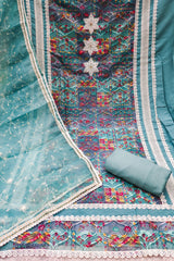 Women Special unstitched suit set with embroidery work
