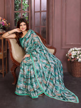 Dark green ready to wear saree for women