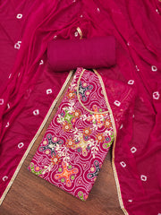 Cotton unstitched suit set for engagement