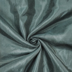 Teal Green and White Floral Cotton Banarasi Handwork Unstitched Suit