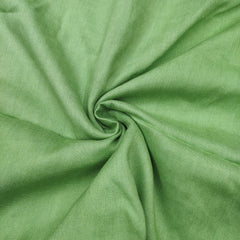 Green and White Floral Cotton Banarasi Handwork Unstitched Suit