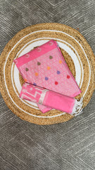 Pink Banarasi jacquard Unstitched suit