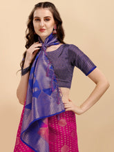 Rani Pink Banarasi Weaving Saree