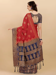 Red Banarasi Weaving Saree