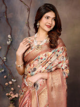 Soft Beige Dola Jacquard Geometric Stone Digital Print