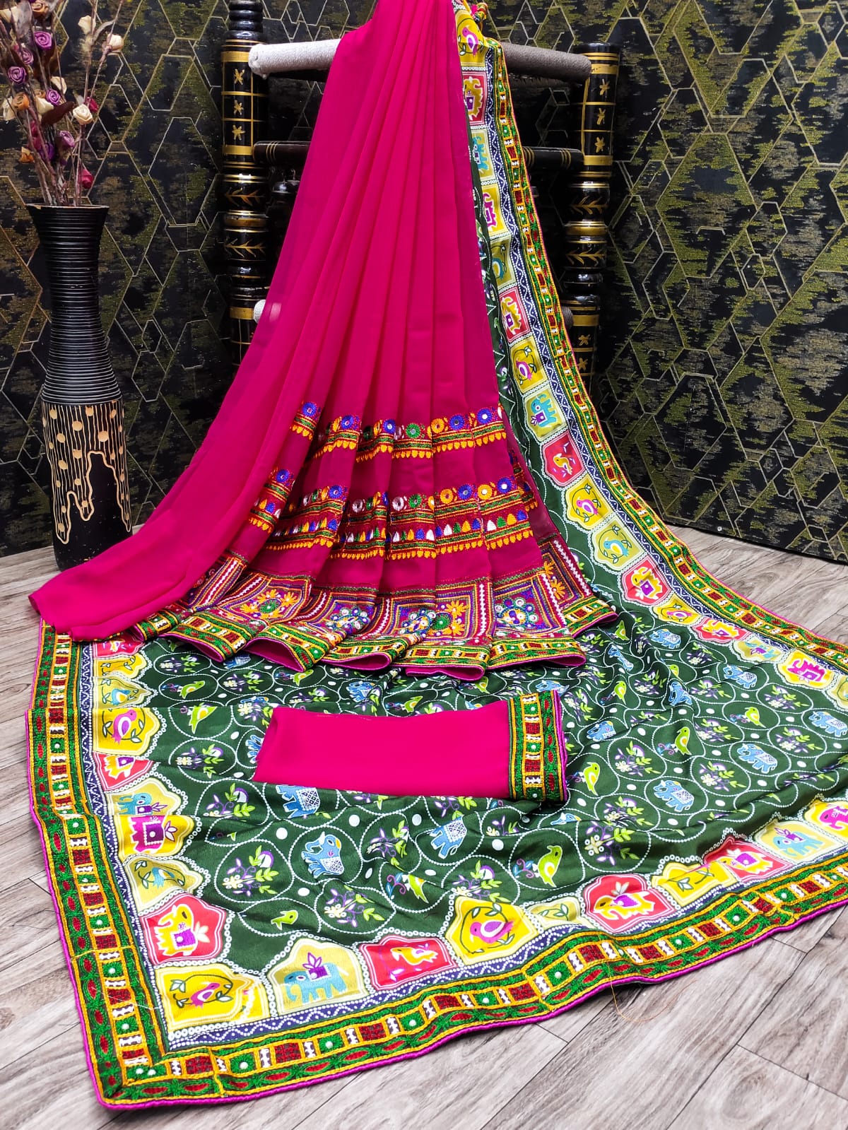 Georgette Patola Saree