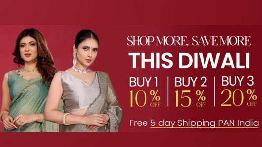 Buy 1 Get 1 Free Saree Offer This Diwali – Celebrate With Alagini Saree