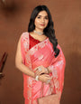 Red Embroidery siquance jimmi chhoo barbaric saree with  Blouse