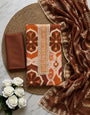 Brown Viscose Silk Unstitched Suit Set