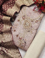 Brown Modal Cotton Silk Unstitched suit set
