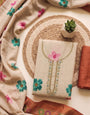 Brown - Beige Pure Linen Cotton Unstitched Suit Set