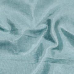 Blue Organza Banarasi Handwork Unstitched Suit