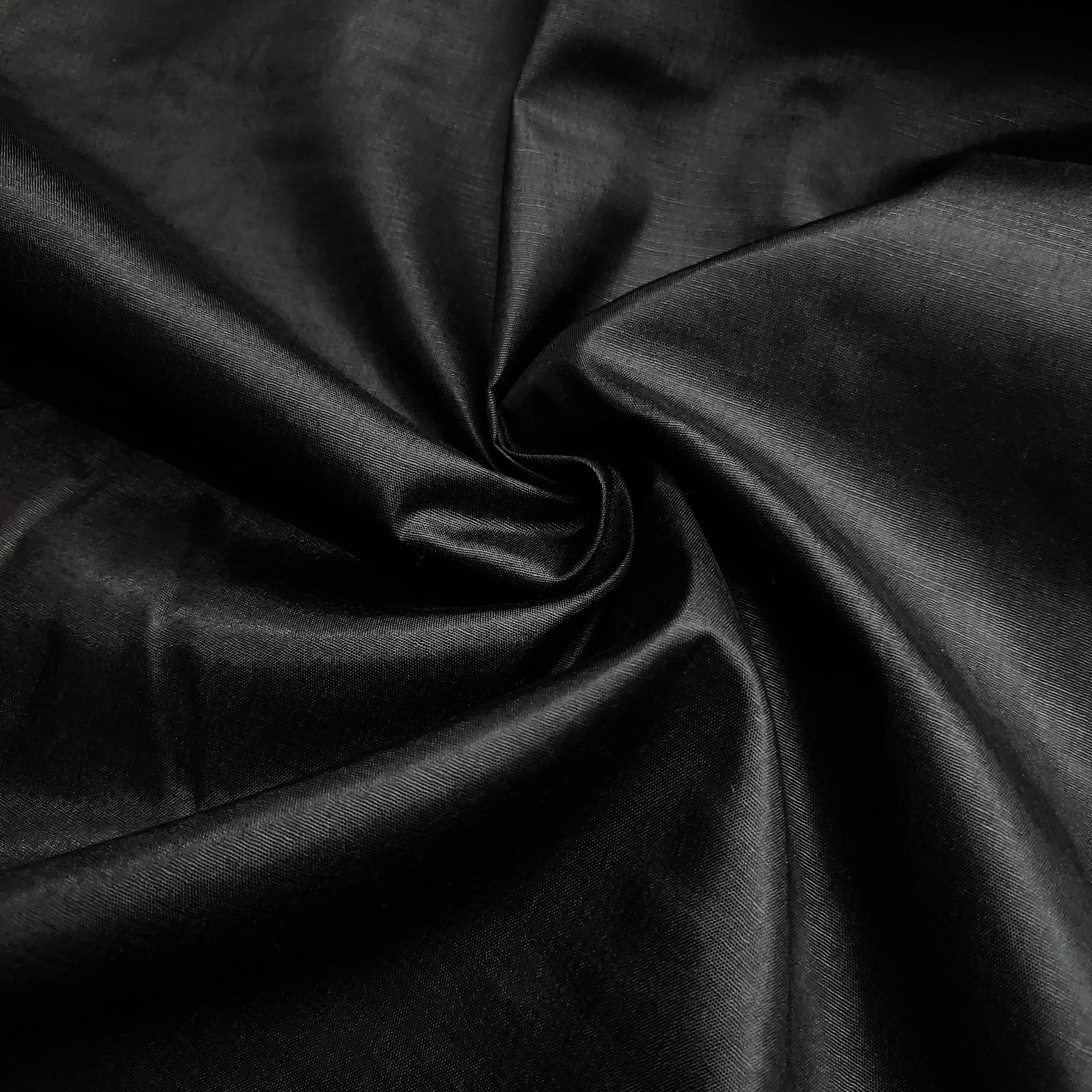 Black Premium Roman Silk Embroidered Unstitched Suit