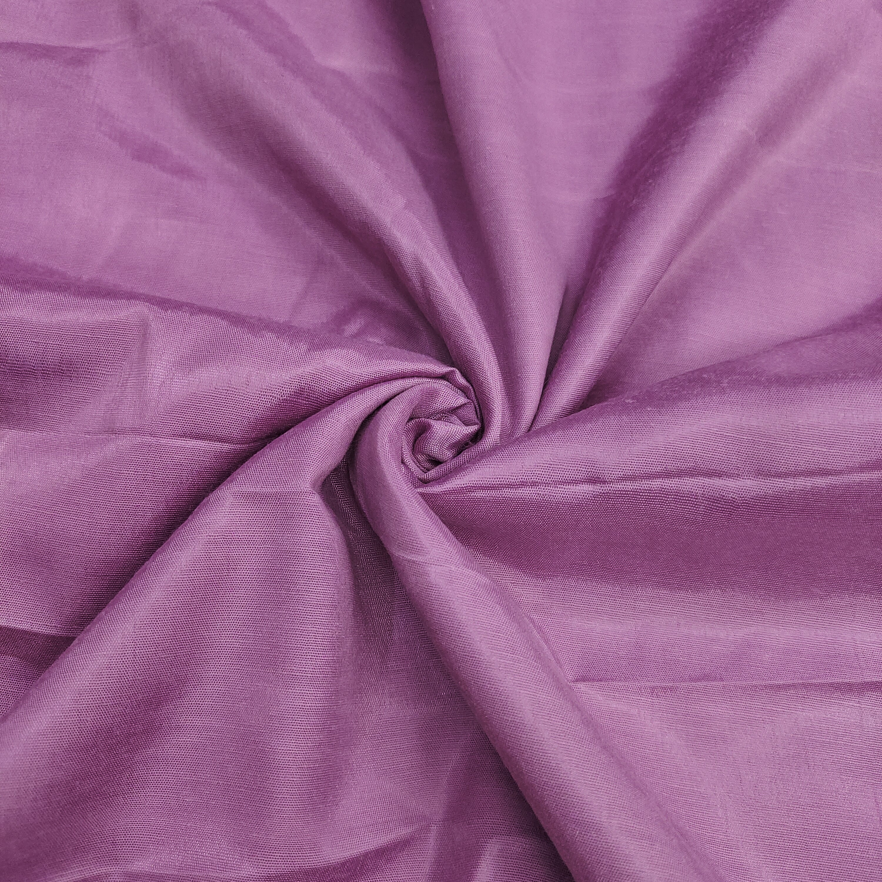 Purple Cotton Silk Embroidery Work unstitched suit set