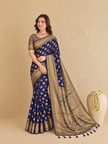 Royal Blue Banarasi Silk Saree