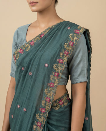 Rama Floral Sequins Jimmy Choo Saree