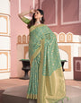 Green Zari Woven Cotton Silk Saree