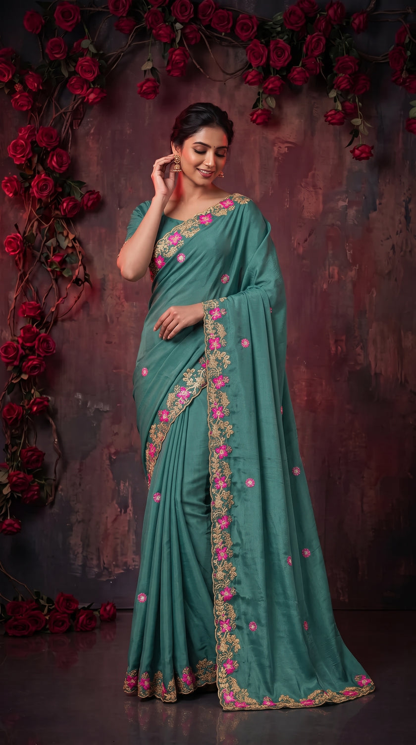 Rama Sequins work Jimmy Choo Saree