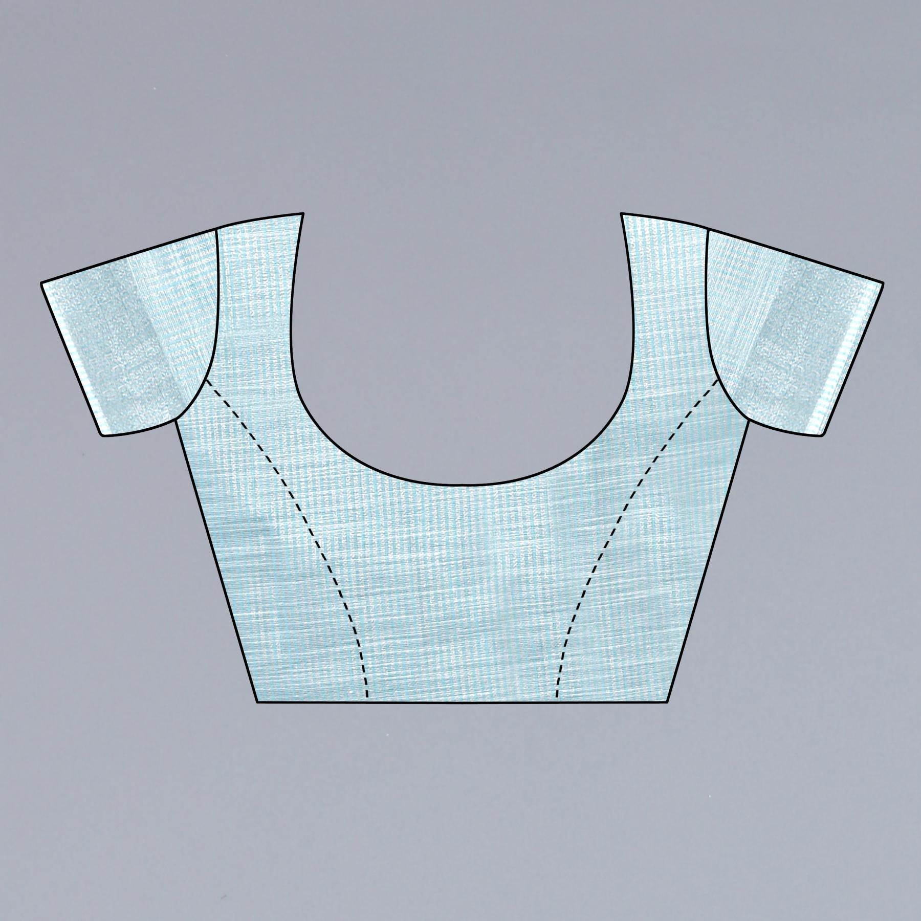 Blue Color Daily Wear Cotton Linen Saree