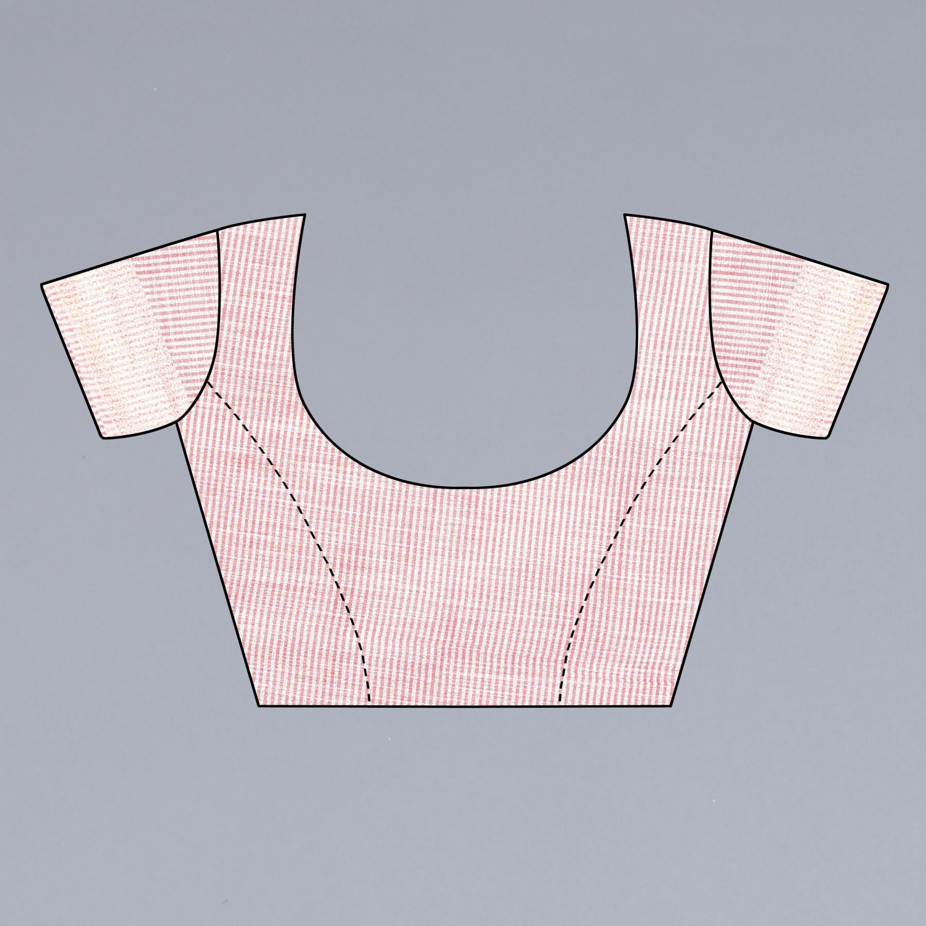 Dark Pink Linen Saree