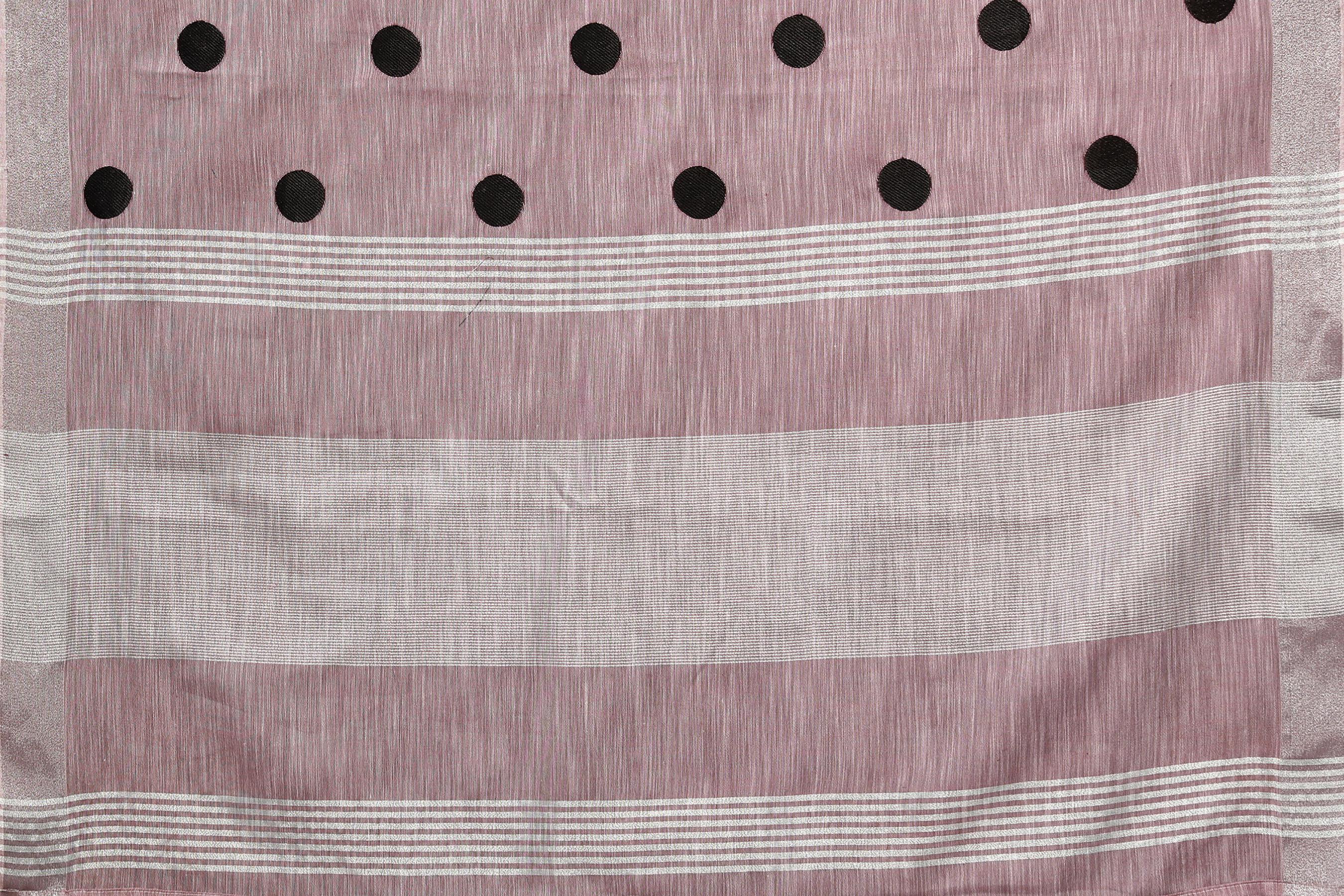 Dark_Pink_Polk_Dot_Saree