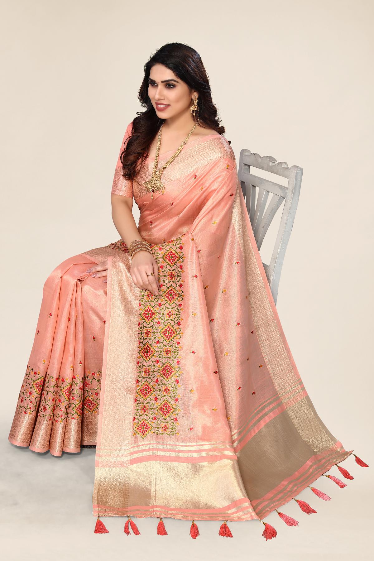 Designer Embroidery Saree For Women