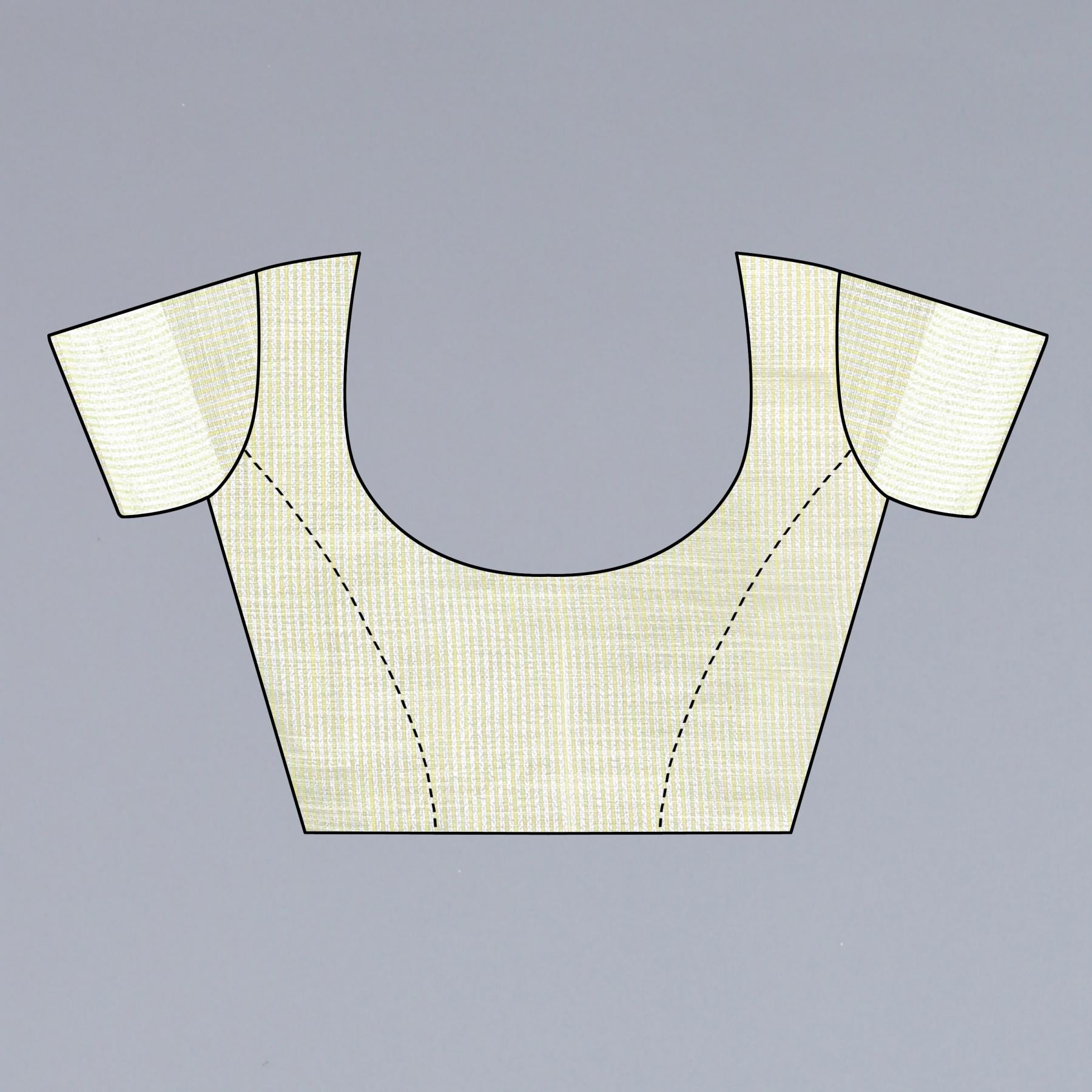 Embroidered Cotton Linen Saree With Blouse Design