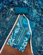 Blue Organza Unstitched Suit Set