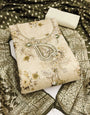 Cream Yellow Modal Cotton Silk Unstitched suit set