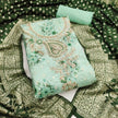 Pista Green Modal Cotton Silk Unstitched suit set