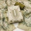 Light Green Linen Embroidered Unstitched Suit Set