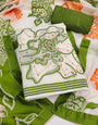 Green Pure Cotton Unstitched Suit Set