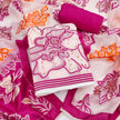 Pink Pure Floral Cotton Unstitched Suit Set
