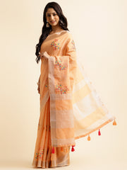 Latest Cotton Embroidery Work Sarees With Price