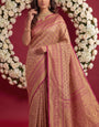 Pink Soft Banarasi Silk Saree