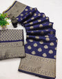 Royal Blue Banarasi Silk Jacquard Work Saree