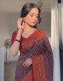 Red Cotton Classic Patola Print Saree