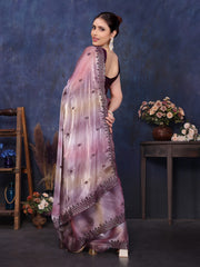 Purple designer saree for weddings