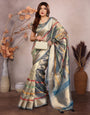 Rama Kashmiri Zari work Saree