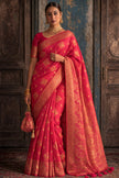 Pink Pure Banarasi Silk Saree