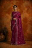 Royal Pink Jimmy Choo Sequin Work Saree