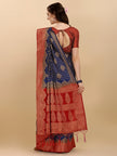 Navy Blue Banarasi Weaving Saree