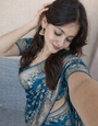 Teal Blue Banarasi Silk Gold Zari work Saree