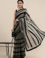 Black Designer georgette ribbon sequence saree