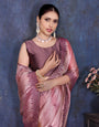 Pink Pure and Soft Jimmy choo Designer saree