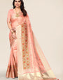 designer embrodary sarees Orange