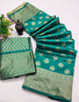 Sea Green Banarasi Silk Jacquard Work Saree