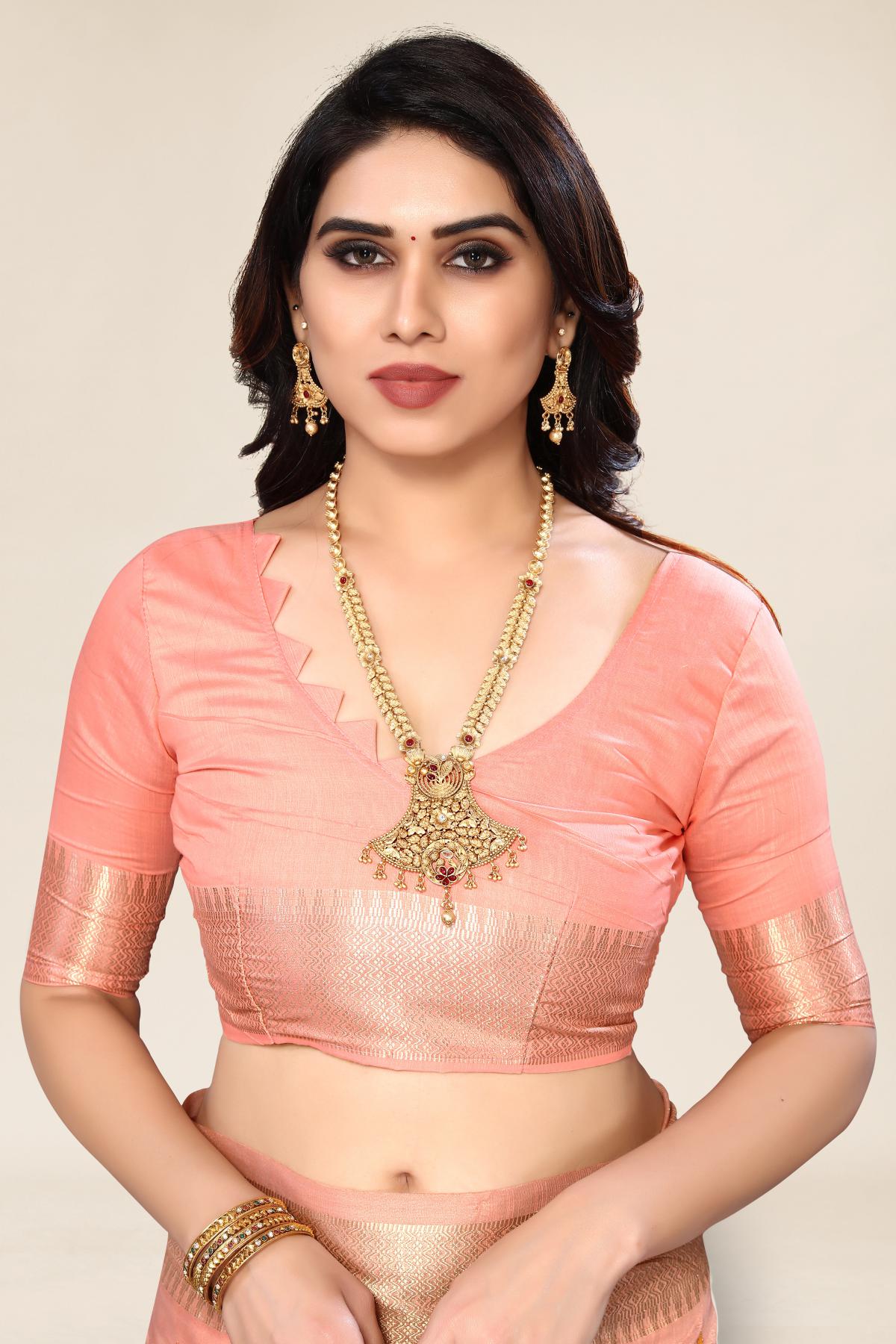 Yellow Designer Embroider Saree With Blouse