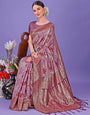 Wine Traditional Pure Cotton Saree