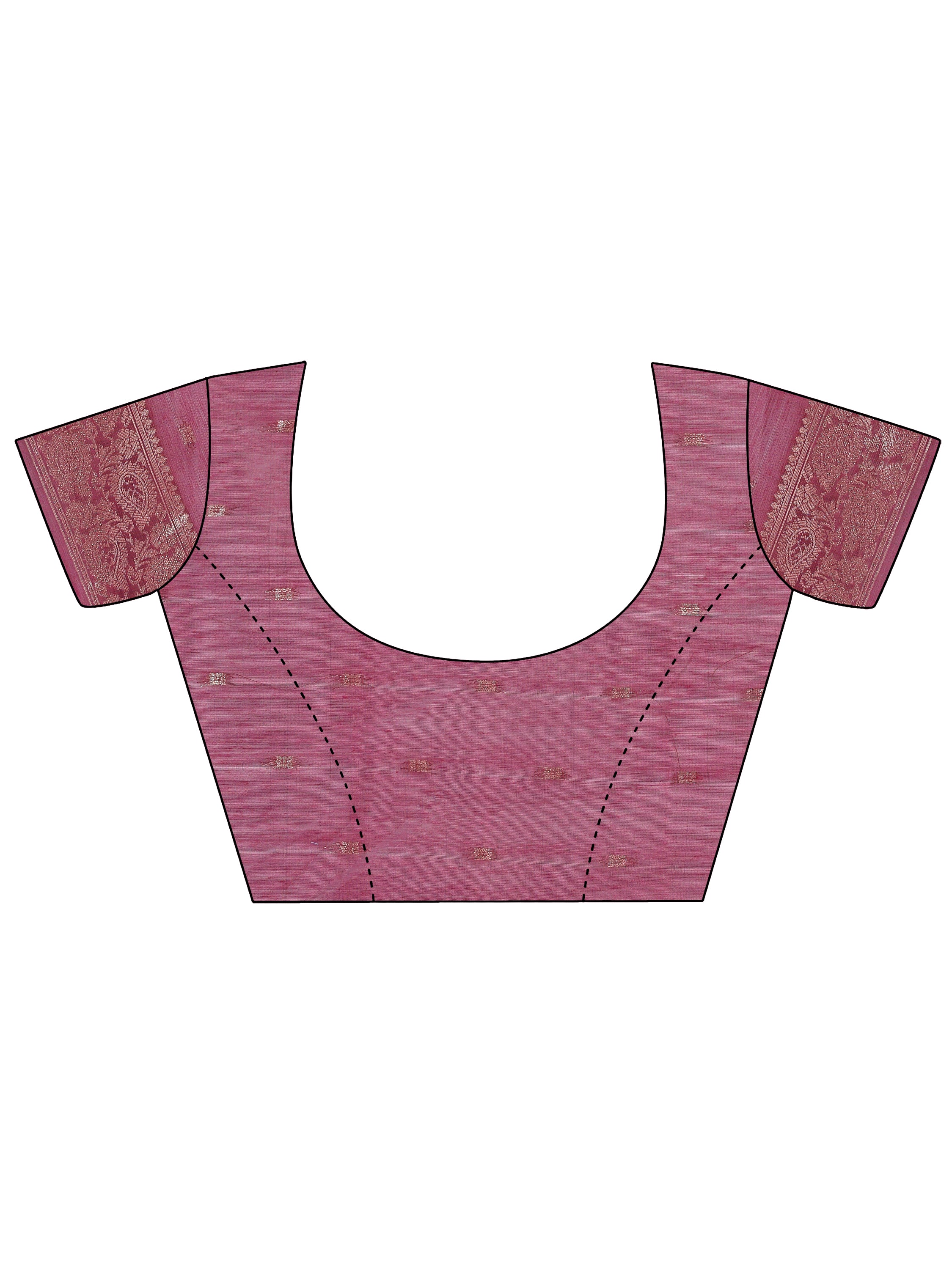 Blouse Design For wine pure cotton saree